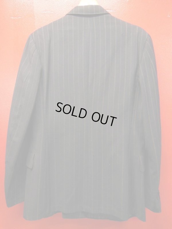 画像5: 1930'S BOND CLOTHES DARK NAVY DOUBLE BREAST PINSTRIPE SUIT 