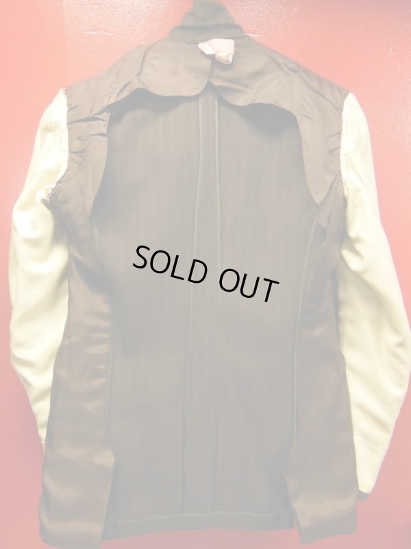 画像11: 1930'S CUSTMODE CLOTHES DARK BROWN PINSTRIPE DOUBLE BREAST SUIT 