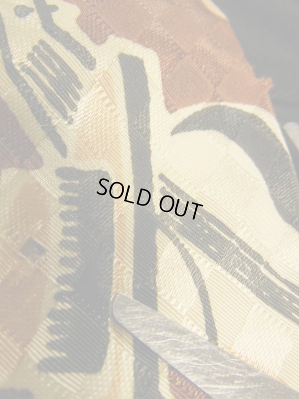 画像11: 1940'S〜 ARCO MEXICAN HAT & GUITER PRINTED RAYON SATEN WIDE TIE