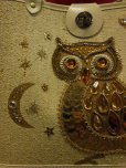 画像8: 1960'S ENID COLLINS STYLE OWL JEWELED BAG/BEIGE