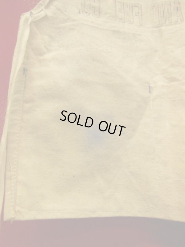 画像9: VINTAGE MICHIGAN LUMBER AND FUEL CO, WORK APRON/ワーク 生成キャンバス エプロン