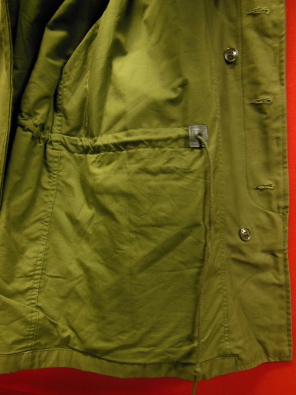 画像14: 1962'S USAF FIELD JACKET/ MAN'S, COTTON, WIND RESISTANT, SATEEN, OG 107/MED REG