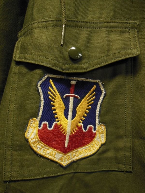 画像7: 1962'S USAF FIELD JACKET/ MAN'S, COTTON, WIND RESISTANT, SATEEN, OG 107/MED REG