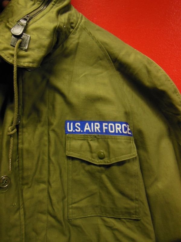 画像17: 1962'S USAF FIELD JACKET/ MAN'S, COTTON, WIND RESISTANT, SATEEN, OG 107/MED REG