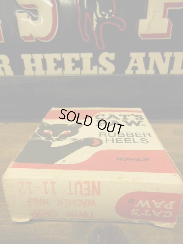 画像3: NOS CAT'S PAW RUBBER HEELS/TWIN GRIP WASDHER HALF/11-12/NEUT/箱入デッドストック キャッツポゥ ラバーヒール