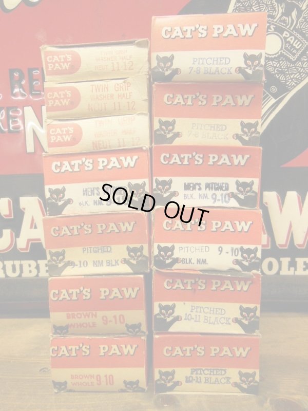 画像13: NOS CAT'S PAW RUBBER HEELS/TWIN GRIP WASDHER HALF/11-12/NEUT/箱入デッドストック キャッツポゥ ラバーヒール