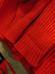 画像9: 1950'S〜 WESTWOOD RED X BLACK SHAWL COLLAR HALF ZIP WOOL SWEATER SIZE/L