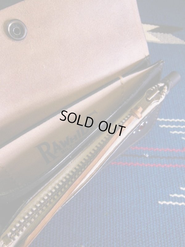 画像4: RAWHIDE TRUCKERS WALLET LOT-504/BROWN X BLACK/WYNY MEXICAN SADDLE