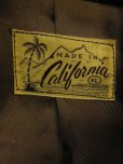 画像3: 1950'S MADE IN CALIFORNIA BLACK X SALMON FLECK RAYON JACKET SZ/XL/黒ベース ギャバジャン