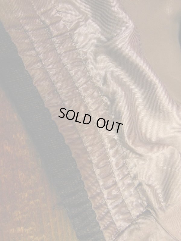 画像11: 1950'S MADE IN CALIFORNIA BLACK X SALMON FLECK RAYON JACKET SZ/XL/黒ベース ギャバジャン