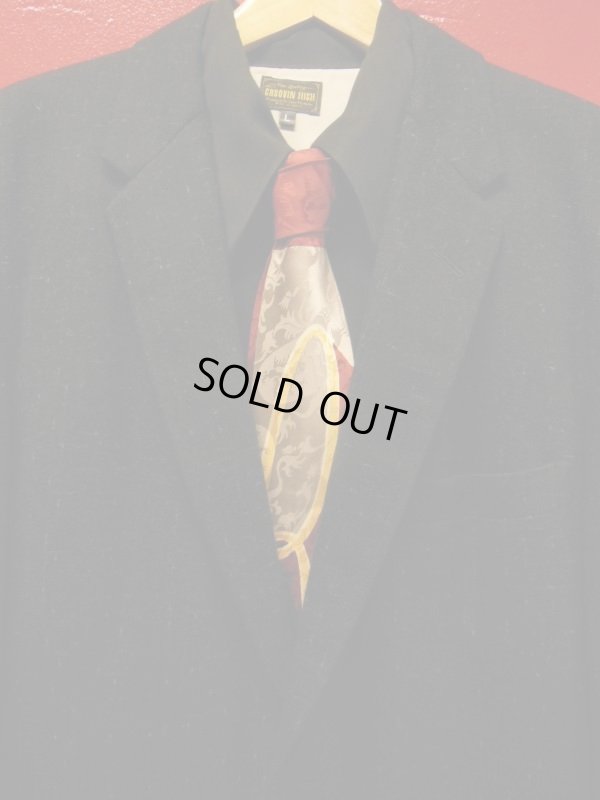 画像10: 1940'S〜 HABAND CO,"R" INITIAL RAYON CRAVAT WIDE TIE/ビンテージ　ワイドタイ