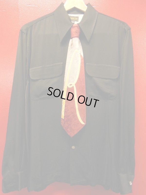 画像8: 1940'S〜 HABAND CO,"R" INITIAL RAYON CRAVAT WIDE TIE/ビンテージ　ワイドタイ