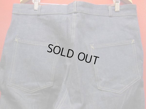 画像14: 1950'S DEADSTOCK UNKNOWN INDIGO DENIM WORK PANTS　38X36