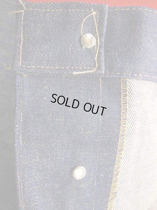 画像9: 1950'S DEADSTOCK UNKNOWN INDIGO DENIM WORK PANTS　38X36