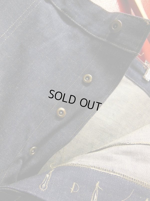 画像7: 1950'S DEADSTOCK UNKNOWN INDIGO DENIM WORK PANTS　38X36