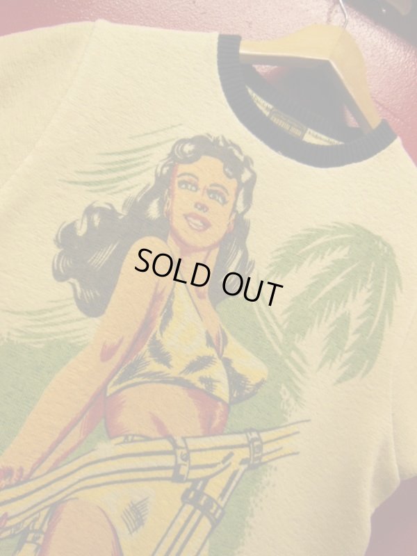 画像6: The GROOVIN HIGH Vintage Style Short Summer Knit A172 BK 入荷