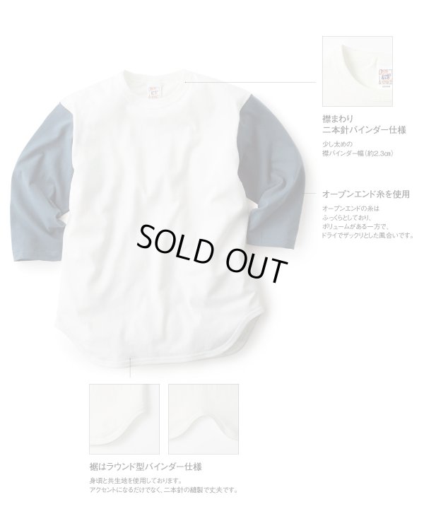 画像8: RAWHIDE "BLACK CAT" BASEBALL TEE SHIRT/6.2oz BODY