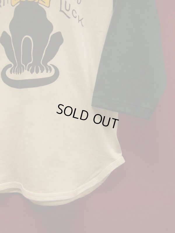 画像7: RAWHIDE "BLACK CAT" BASEBALL TEE SHIRT/6.2oz BODY