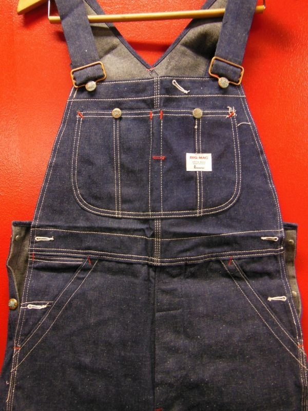 画像3: 1960'S DEADSTOCK BIG MAC 11-1/4OZ DENIM BIB OVERALLS SZ/32X30