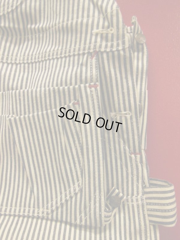 画像6: 1950'S DEADSTOCK PAYDAY EXTRA STRIPE CARPENTERS OVERALLS SZ/44X30