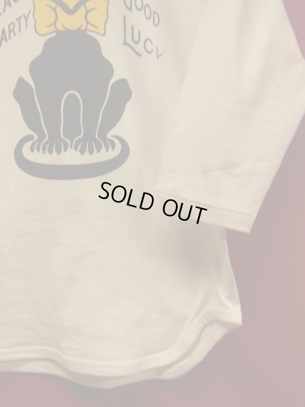 画像5: RAWHIDE "BLACK CAT" BASEBALL TEE SHIRT/6.2oz BODY