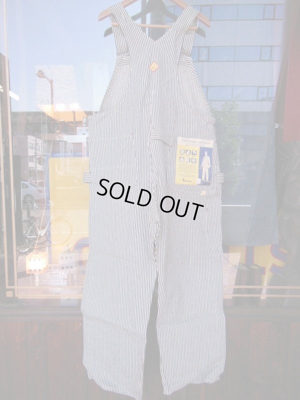 画像16: 1950'S DEADSTOCK PAYDAY EXTRA STRIPE CARPENTERS OVERALLS SZ/44X30