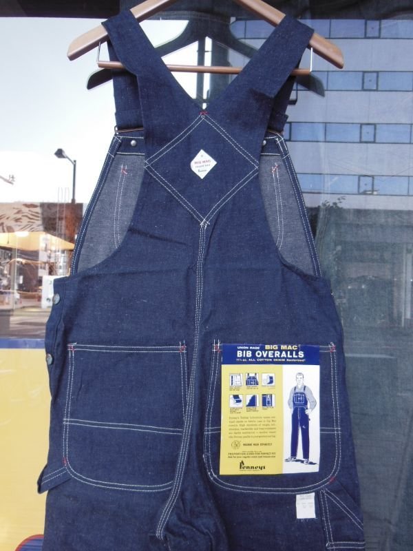 画像17: 1960'S DEADSTOCK BIG MAC 11-1/4OZ DENIM BIB OVERALLS SZ/32X30
