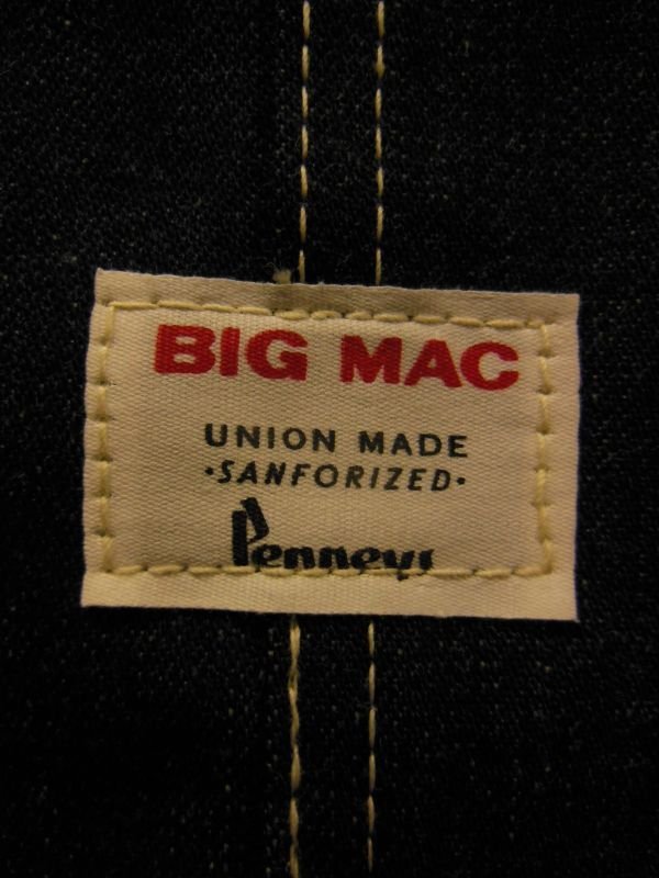 画像5: 1960'S DEADSTOCK BIG MAC 11-1/4OZ DENIM BIB OVERALLS SZ/32X30