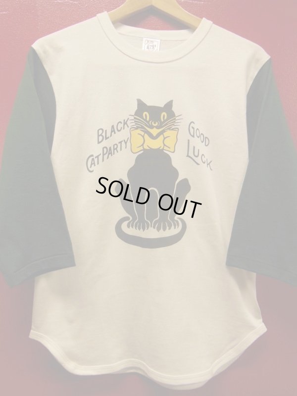 画像3: RAWHIDE "BLACK CAT" BASEBALL TEE SHIRT/6.2oz BODY