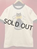 RAWHIDE "BLACK CAT" TEE SHIRT/6.2oz BODY/WHITE/BLACK