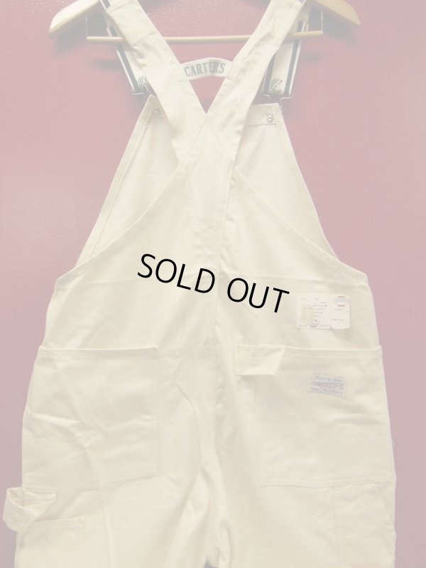 画像3: 1970'S DEADSTOCK CARTER'S W KNEE OVERALLS 36X32/生成りオーバーオール
