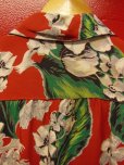 画像5: 1950'S CACMPBELL'S FLOWER PRINTED RAYON HAWAIIAN SHIRT SZ/M