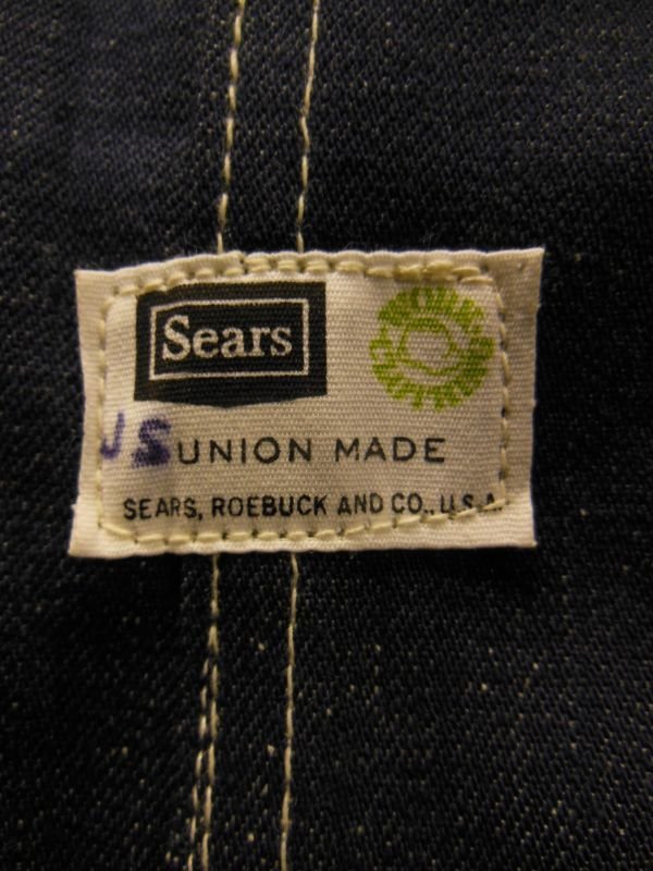 画像4: 1960'S DEADSTOCK SEARS ROEBUCK UNION MADE DENIM BIB OVERALLS SZ/34 X 32