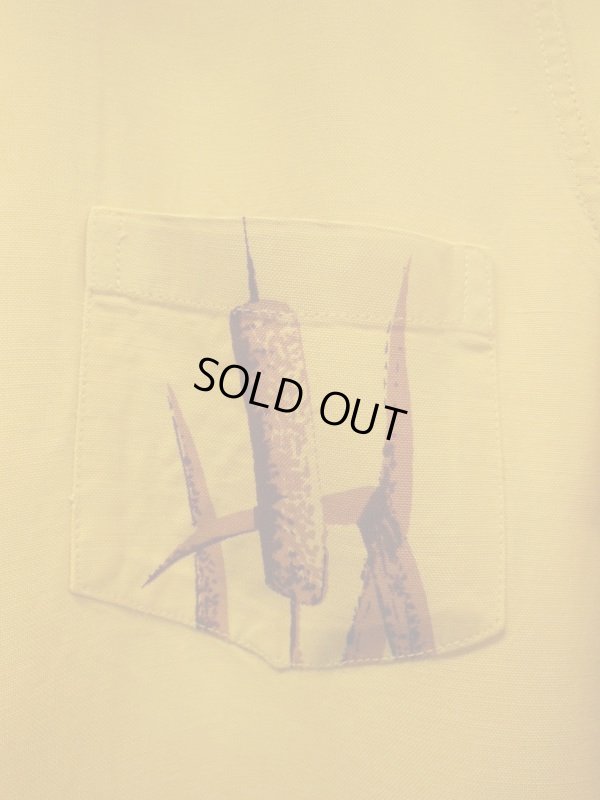 画像9: 1940'S CATALINA FLYING DUCK BACK PANEL PRINTED RAYON HAWAIIAN SHIRT SZ/M