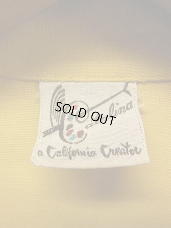 画像5: 1940'S CATALINA FLYING DUCK BACK PANEL PRINTED RAYON HAWAIIAN SHIRT SZ/M