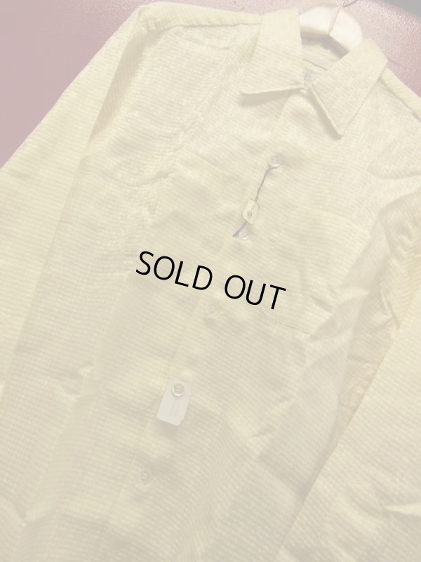 画像10: 1950'S NOS Hemphill-Wells by Spire COTTON-SILK WAFFLE WEAVE L/S SHIRT SZ/M