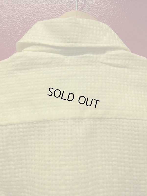 画像6: 1950'S NOS Hemphill-Wells by Spire COTTON-SILK WAFFLE WEAVE L/S SHIRT SZ/M