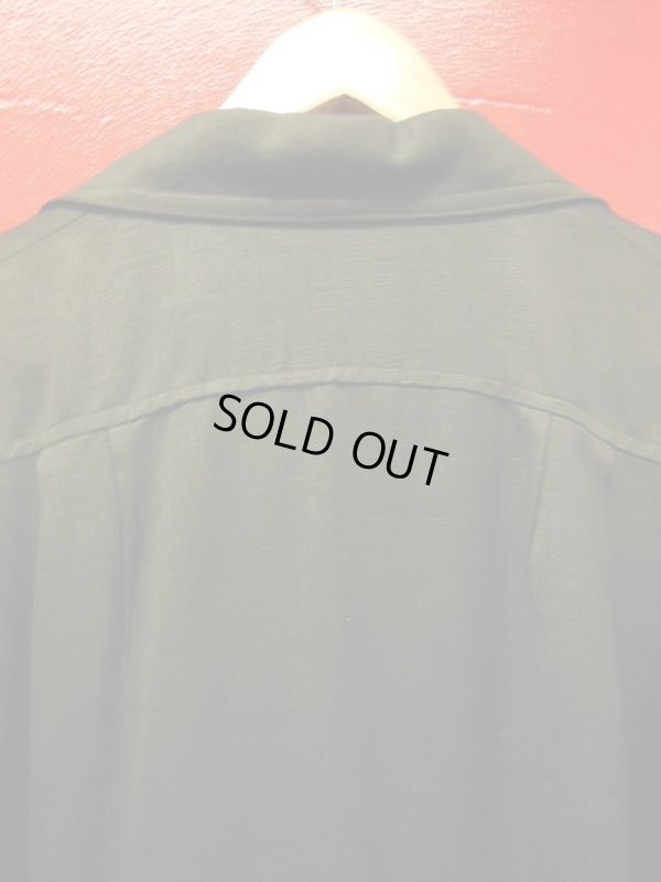 画像4: 1950'S SPORTSWEAR BLACK RAYON HOLLYWOOD JACKET/MEDIUM