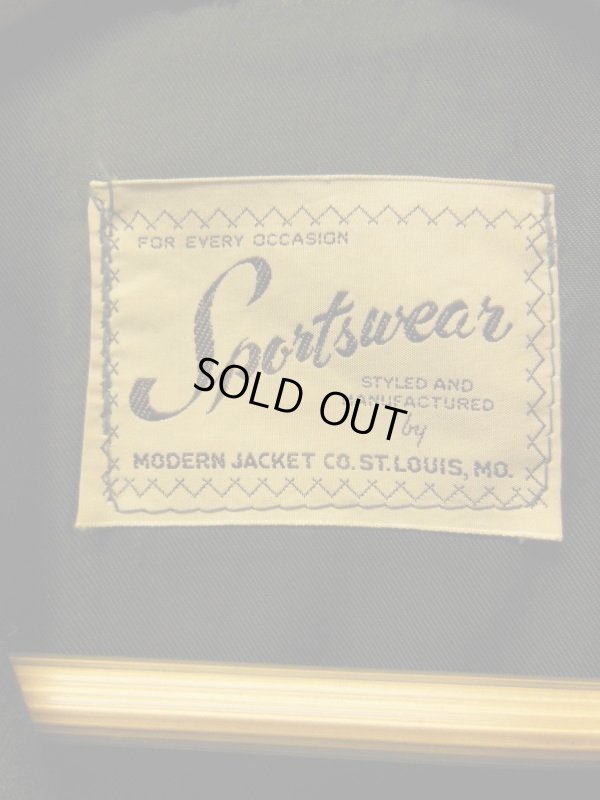 画像3: 1950'S SPORTSWEAR BLACK RAYON HOLLYWOOD JACKET/MEDIUM