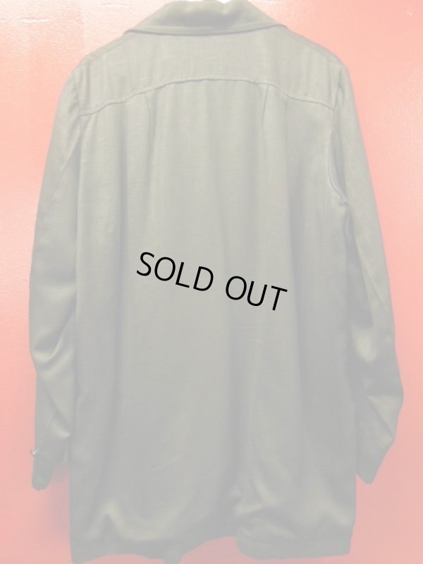 画像5: 1950'S SPORTSWEAR BLACK RAYON HOLLYWOOD JACKET/MEDIUM