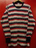 1950'S PENNEY'S TOWNCRAFT COTTON BORDER L/S TEE 
