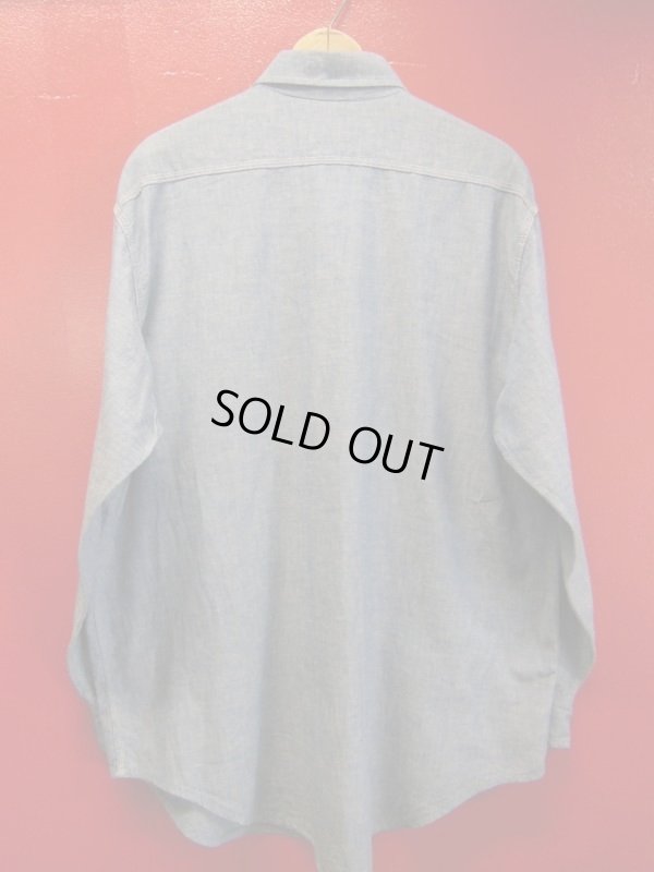 画像5: 1970'S BIG MAC 100% COTTON CHAMBRAY SHIRT/LARGE-XL