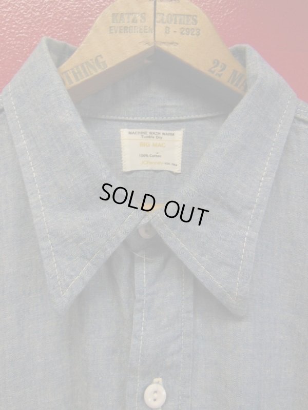 画像3: 1970'S BIG MAC 100% COTTON CHAMBRAY SHIRT/LARGE-XL