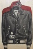 画像17: The GROOVIN HIGH Vintage Style 1950's Zebra Corduroy Jacket/Wine/MEDIUM 