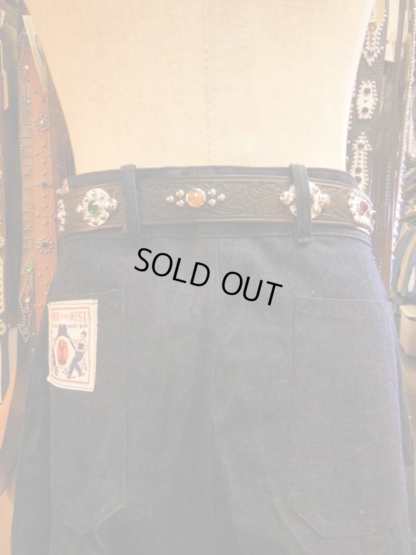 画像7: RAWHIDE STUDDED & JEWELED BELT LOT-412/ 1-1/2"[38MM] ブルース・スプリングスティーンBorn In The USAベルト