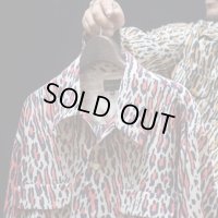 The GROOVIN HIGH Del Mar 40’ｓ Style Leopard Rayon/Silk/Pink/MEDIUM 