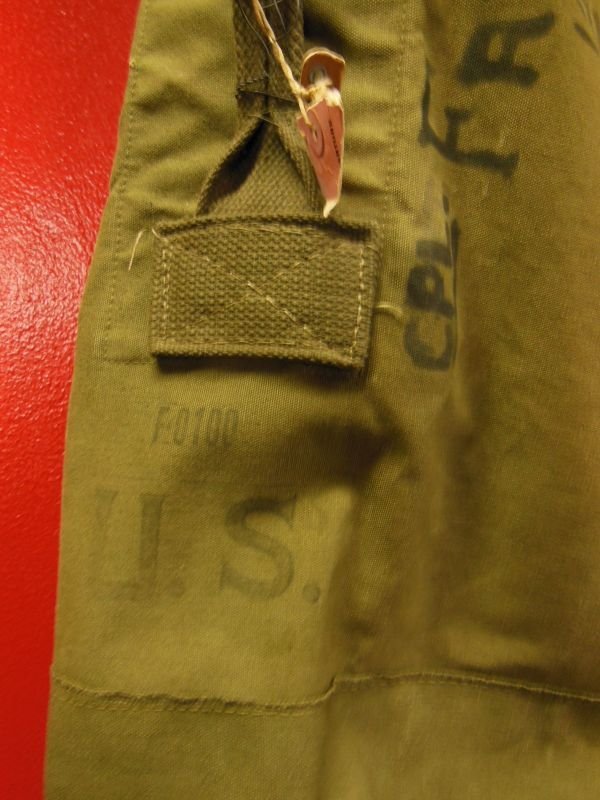 画像3: 1950'S U.S.ARMY ALASKA HAND PAINTED DUFFLE BAG