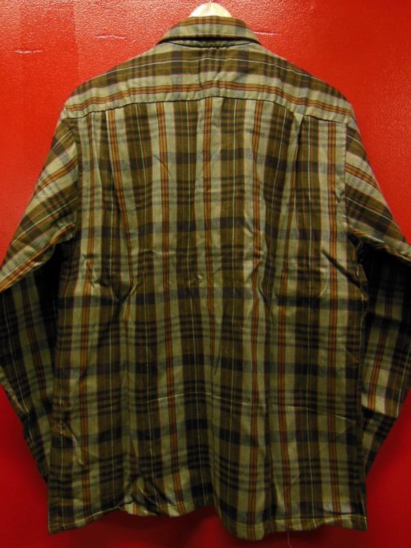 画像4: 〜1960'S DEADSTOCK KENTFIELD PRINTED PLAID FLANNEL SHIRT SZ/MEDIUM