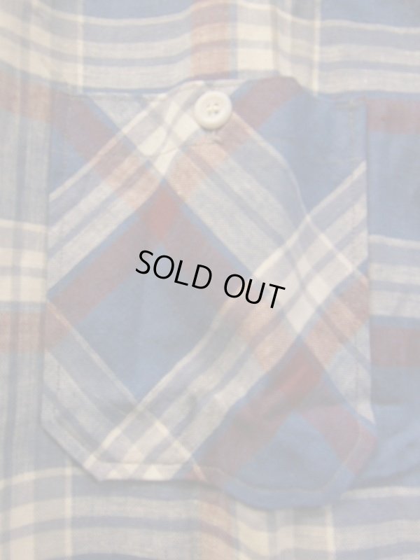 画像9: 1950'S DEADSTOCK HERCULES PLAID COTTON WORK SHIRT L/S SIZE/16