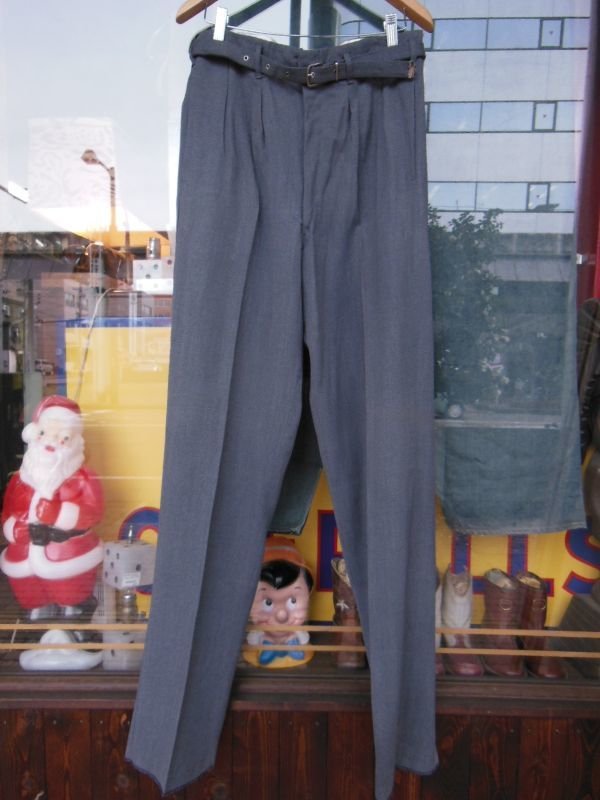 画像7: 1950'S DEADSTOCK SALT & PEPPER RAYON SLACKS W34